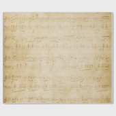 Papier Cadeau Feuille de musique (Plat)