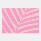 Papier Cadeau Feuille de palme rose (Devant)