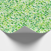 papier cadeau feuille de trèfle vert (Coin)