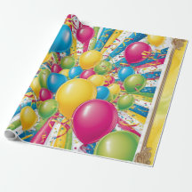 Feuille d'enveloppement de fête d'anniversaire