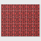 Papier Cadeau Feuille d'érable, Drapeau canadien (Plat)