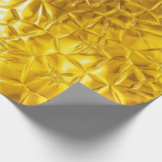 Papier Cadeau feuille d'or abstraite (Coin)