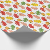 Papier Cadeau Feuille et Citrouille (Coin)
