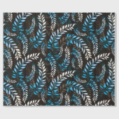 Papier Cadeau Feuille florale (Plat)