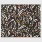 Papier Cadeau Feuille florale (Plat)