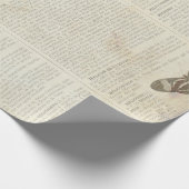 Papier Cadeau Feuille française 30" du dictionnaire 60lb (Coin)