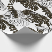 Papier Cadeau Feuille Monstera motif continu (Coin)