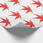 Papier Cadeau Feuille rouge (Coin)