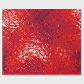 Papier Cadeau feuille rouge abstraite (Plat)