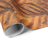 Papier Cadeau Feuille sèche : arrière - plan de texture naturell (Coin rond)