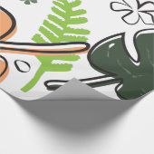 Papier Cadeau feuille tropical (Coin)