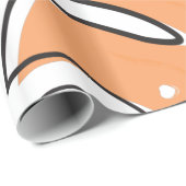 Papier Cadeau feuille tropical (Coin rond)