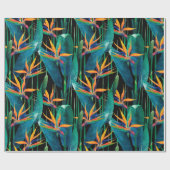 Papier Cadeau Feuille tropical de Schefflera imitant des fleurs (Plat)
