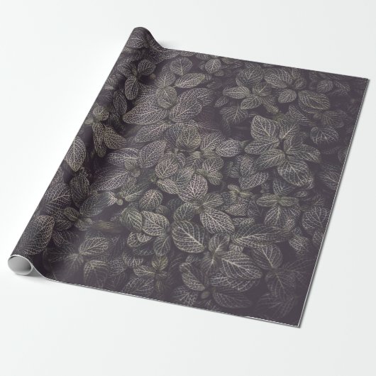 PAPIER CADEAU FEUILLE VERT (Déroulé)