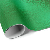 Papier Cadeau Feuille Verte (Coin rond)