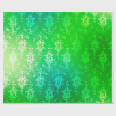 Papier Cadeau Feuille verte arabe Bollywood (Plat)