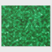 Papier Cadeau Feuille verte élégante (Plat)
