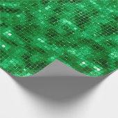 Papier Cadeau Feuille verte élégante (Coin)
