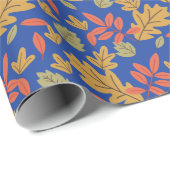 Papier Cadeau feuilles (Coin rond)