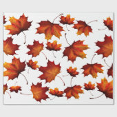 Papier Cadeau Feuilles à l'automne (Plat)