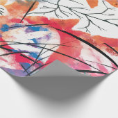 Papier Cadeau Feuilles aquarelle (Coin)