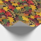 Papier Cadeau Feuilles automnales (Coin)