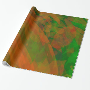 Papier Cadeau Feuilles automnales Couleurs tournantes