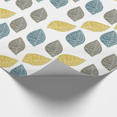 Papier Cadeau Feuilles Brown jaune vert (Coin)