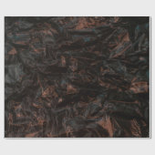 Papier Cadeau feuilles Brown séchés au sol (Plat)