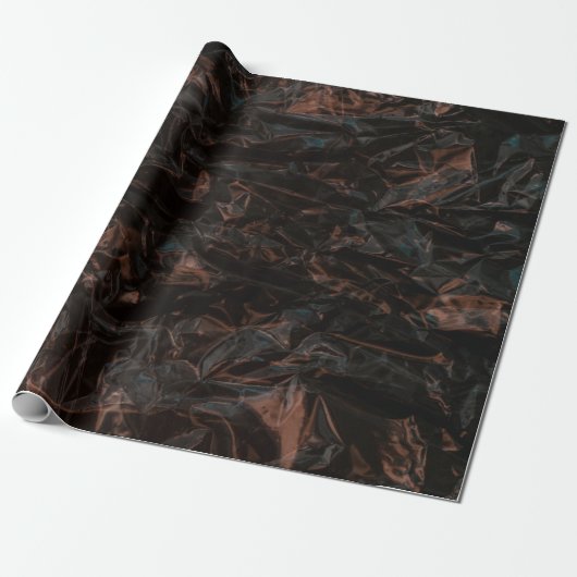 Papier Cadeau feuilles Brown séchés au sol (Déroulé)