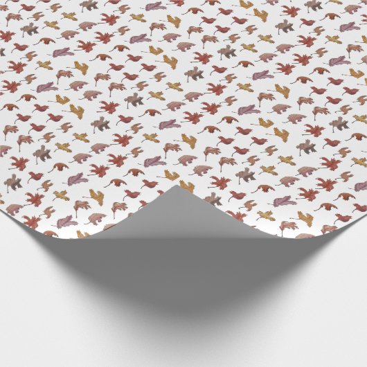 Papier Cadeau Feuilles dansants (Coin)