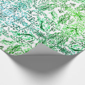 Papier Cadeau Feuilles d'aquarelle Papier d'enveloppement (Coin)