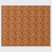Papier Cadeau Feuilles d'automne (Plat)