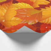 Papier Cadeau Feuilles d'automne (Coin)