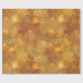 Papier Cadeau Feuilles d'automne (Plat)