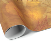 Papier Cadeau Feuilles d'automne (Coin rond)