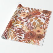 Papier Cadeau Feuilles d'automne (Déroulé)