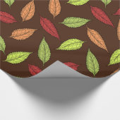 PAPIER CADEAU FEUILLES D'AUTOMNE (Coin)
