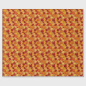Papier Cadeau Feuilles d'automne (Plat)