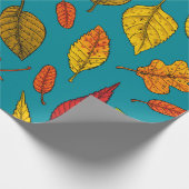 Papier Cadeau Feuilles d'automne (Coin)