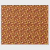 Papier Cadeau Feuilles d'automne (Plat)