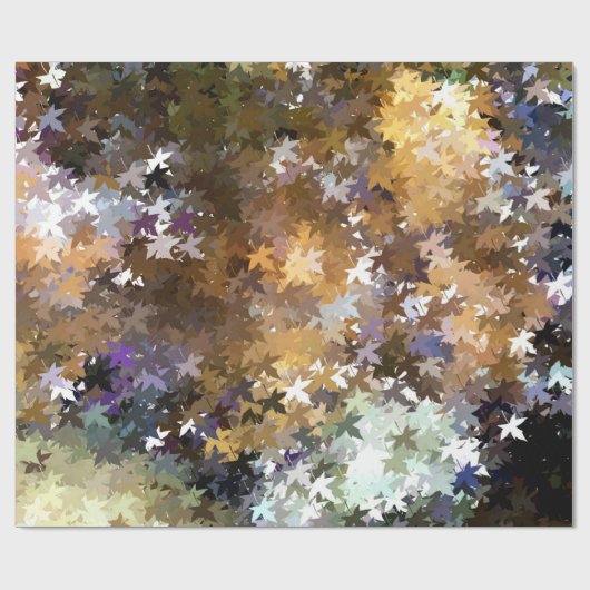 PAPIER CADEAU FEUILLES D'AUTOMNE (Plat)