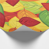 Papier Cadeau Feuilles d'automne (Coin)