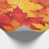 Papier Cadeau Feuilles d'automne (Coin)