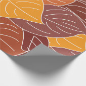 Papier Cadeau Feuilles d'automne (Coin)