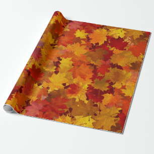 Papier Cadeau Feuilles d'automne