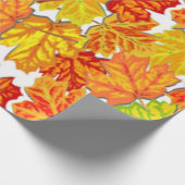 PAPIER CADEAU FEUILLES D'AUTOMNE (Coin)