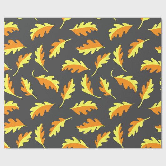 Papier Cadeau Feuilles d'automne (Plat)