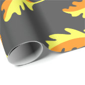 Papier Cadeau Feuilles d'automne (Coin rond)