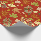 Papier Cadeau Feuilles d'automne (Coin)